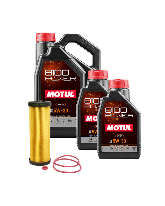 Motul 8100 Power Full Synthetic Oil Change Kit - Ford Bronco - 2.7L EcoBoost