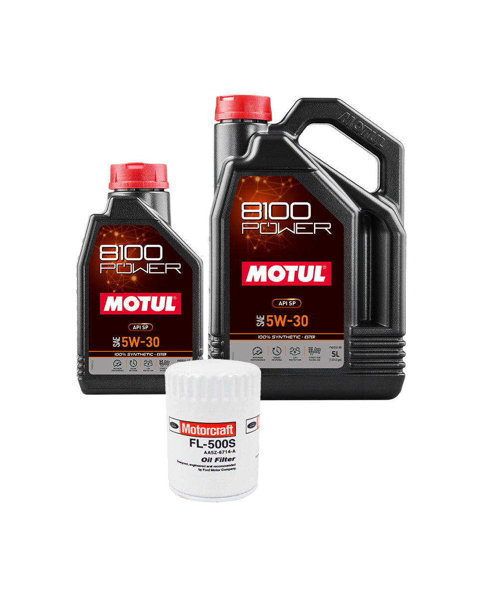 Motul 8100 Power Full Synthetic Oil Change Kit - Ford F-150 Raptor ('17-'20) - 3.5L EcoBoost